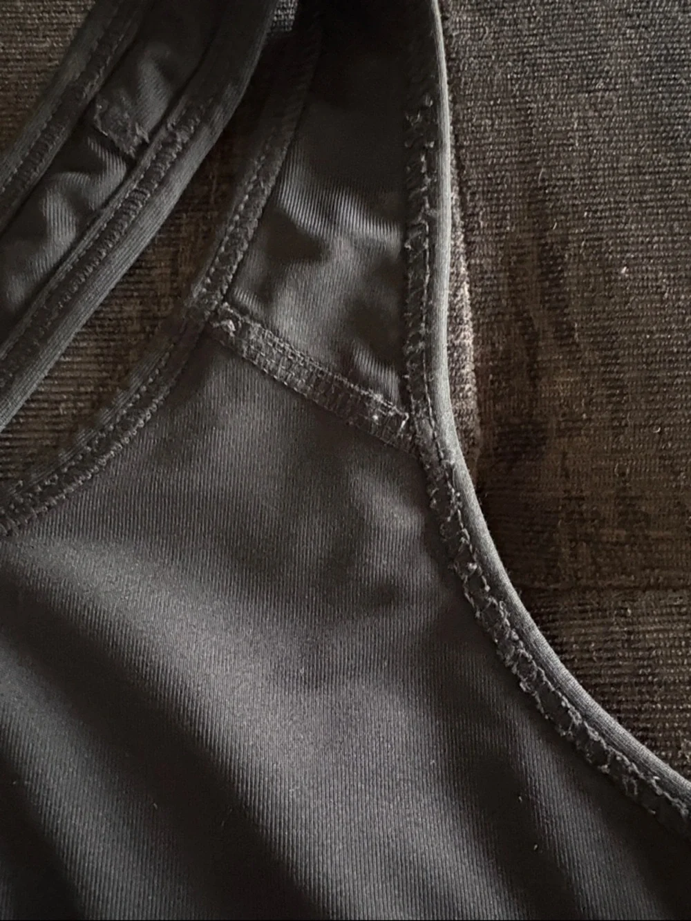 Nike Black Sports Bra with White Swoosh - Picture 4 of 7